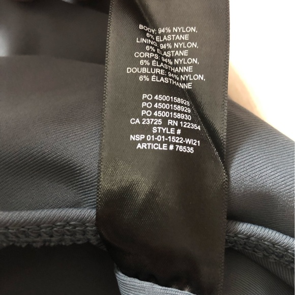 Aritzia Babaton Contour 90s Bodysuit in Dark Gray Size XS - Picture 8 of 11